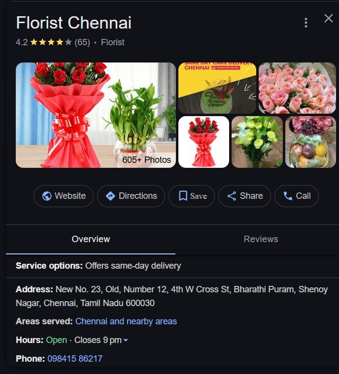 Google My Business Profile